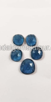 London Blue Topaz Rose Cut Slices